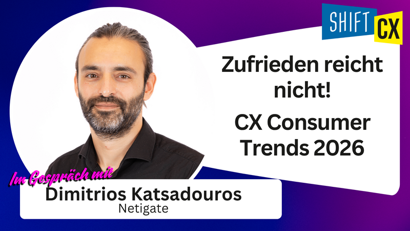 Zufrieden reicht nicht: Ergebnisse der CX Consumer Trends 2026 von Netigate