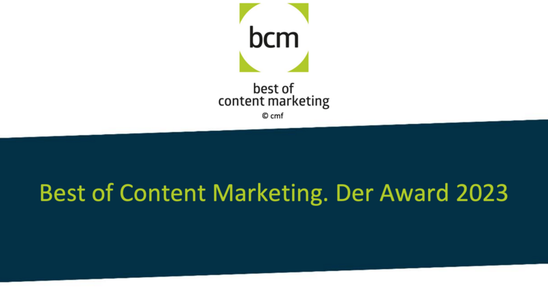 Best of Content Marketing Award- seid ihr auch dabei?