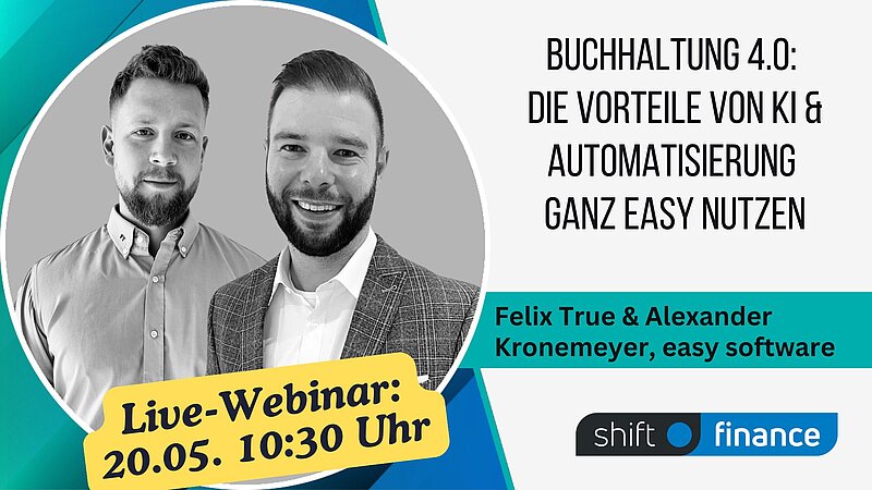Webinar: Buchhaltung 4.0: Die Vorteile von KI und Automatisierung ganz easy nutzen